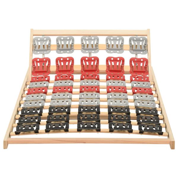 vidaXL Estrutura de cama com 12 ripas e cabeceira ajust&aacute;vel 120x200 cm