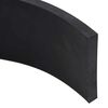 vidaXL Borda de borracha para limpa-neves 150x10x1 cm preto