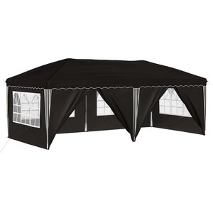 vidaXL Tenda de Festa Pop-up 575 x 288 x 245 cm Preto