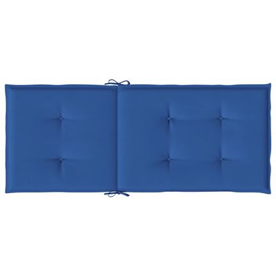 vidaXL Almofadões para cadeiras altas de jardim 4 pcs tecido azul real