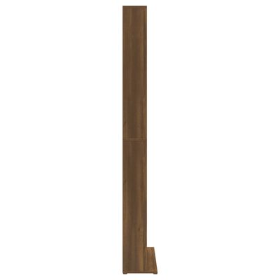 vidaXL Armário p/ CD 102x23x177,5cm derivado madeira carvalho castanho