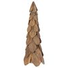 vidaXL &Aacute;rvore de Natal Castanho 80 cm Madeira de teca maci&ccedil;a
