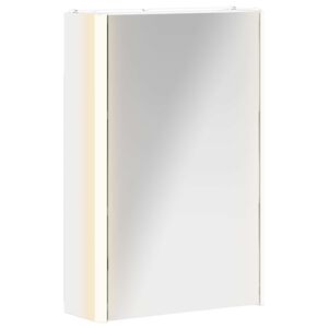 vidaXL Arm&aacute;rio de Espelho para Banheiro Branco 33 x 11,5 x 50 cm