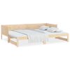 vidaXL Sof&aacute;-cama de puxar pinho maci&ccedil;o 2x(90x190) cm