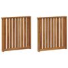 vidaXL Apoios de Bra&ccedil;o 2 pcs Castanho 60 x 6 x 61 cm