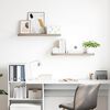 vidaXL Prateleiras parede suspensas 2 pcs 80x23,5x3,8cm MDF carvalho