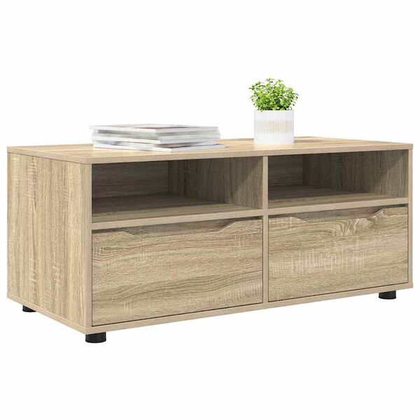 vidaXL Gabinete para TV com gaveta Carvalho Sonoma 100 x 48 x 43 cm