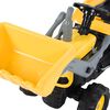 vidaXL Trator de pedais infantil com escavadora amarelo e preto
