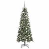 vidaXL &Aacute;rvore de Natal Artificial Verde 180 cm PVC, Pl&aacute;stico e A&ccedil;o