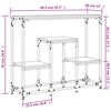 vidaXL Mesa consola 89,5x28x76 cm derivados de madeira preto