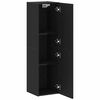 vidaXL Gabinete de TV de Parede 30,5 x 30 x 110 cm Carvalho Preto