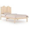 vidaXL Estrutura de cama solteiro 90x190 cm pinho maci&ccedil;o