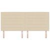 vidaXL Cabeceira com cabeceira Creme 200 cm Couro Sint&eacute;tico