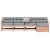 vidaXL 5 pcs conj. lounge jardim com almofad&otilde;es madeira douglas maci&ccedil;a