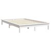 vidaXL Estrutura de cama 200x200 cm madeira de pinho maci&ccedil;a branco