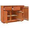 vidaXL Buffet Marrom Cera 110 x 34 x 75 cm Madeira de Pinheiro S&oacute;lida