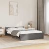vidaXL Estrutura de cama 120x200 cm madeira maci&ccedil;a cinzento