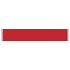 vidaXL Toldo lateral retr&aacute;til para p&aacute;tio 117x600 cm vermelho