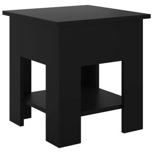 vidaXL Mesa de centro 40x40x42 cm derivados de madeira preto