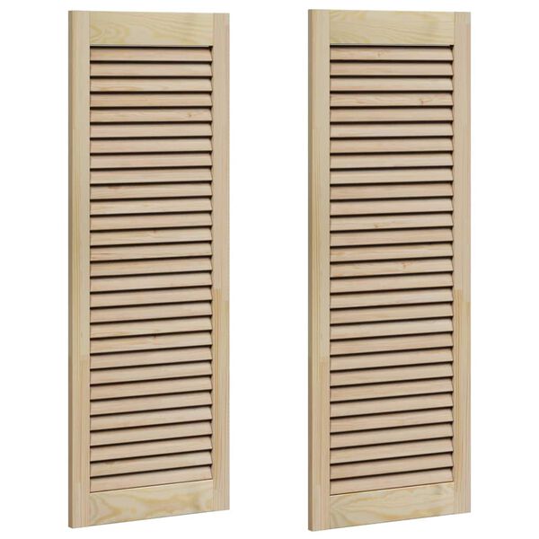 vidaXL Porta de Arm&aacute;rio com porta 2 pcs Natural 110 x 2,1 x 39,5 cm
