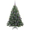 vidaXL &Aacute;rvore de Natal Artificial com 150 LEDs Verde 150 cm PE e PVC