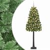 vidaXL &Aacute;rvore de Natal artificial com ramos articulados e bolas 120 cm