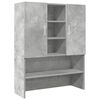 vidaXL Arm&aacute;rio m&aacute;quina de lavar 70,5x25,5x90 cm cinzento cimento
