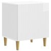 vidaXL Arm&aacute;rio de Cabeceira Branco Brilhante 43 x 34,5 x 50 cm