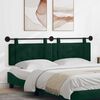 vidaXL Cabeceira Suspensa Verde Escuro 170 x 55 x 5 cm Veludo