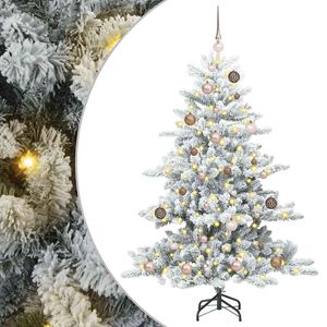 vidaXL &Aacute;rvore de Natal Articulada Artificial Branco 150 cm PVC e A&ccedil;o