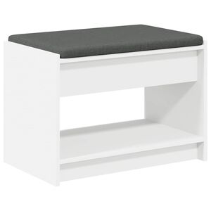 vidaXL Banco de Hall Branco 63 x 38 x 45 cm