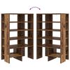 vidaXL Arm&aacute;rio de Sapatos 2 pcs Madeira antiga Madeira processada