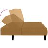 vidaXL Sof&aacute;-cama de 2 lugares veludo castanho