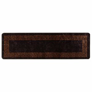 vidaXL Passadeira MARSA Preto 50 x 150 cm Poli&eacute;ster e PVC