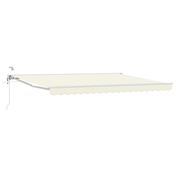 vidaXL Toldo Retr&aacute;til El&eacute;trico Creme 4 &times; 3,5 m