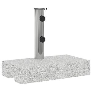 vidaXL Base para guarda-sol em granito retangular 25 kg