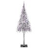 vidaXL &Aacute;rvore de Natal com 300 LEDs com suporte Branco 210 cm PE e A&ccedil;o