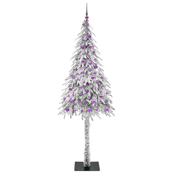 vidaXL &Aacute;rvore de Natal com 300 LEDs com suporte Branco 210 cm PE e A&ccedil;o