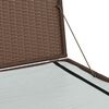 vidaXL Caixa de arrumação para jardim 150x100x100 cm vime PE castanho