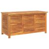 vidaXL Caixa arruma&ccedil;&atilde;o jardim c/ veneziana 113x50x56 cm ac&aacute;cia maci&ccedil;a
