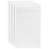 vidaXL Portas de arm&aacute;rio 4 pcs design de persiana pinho maci&ccedil;o branco