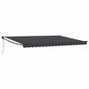 vidaXL Toldo retr&aacute;til Antracite 4 x 2 m Poli&eacute;ster e Metal
