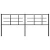 vidaXL Cabeceira de cama 200 cm metal preto