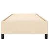 vidaXL Estrutura de cama sem colch&atilde;o 100x200 cm tecido cor creme