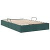 vidaXL Cama com Armazenamento Verde Escuro 120 x 200 cm Veludo