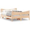 vidaXL Cama sem colch&atilde;o 135x190 cm madeira de pinho maci&ccedil;a