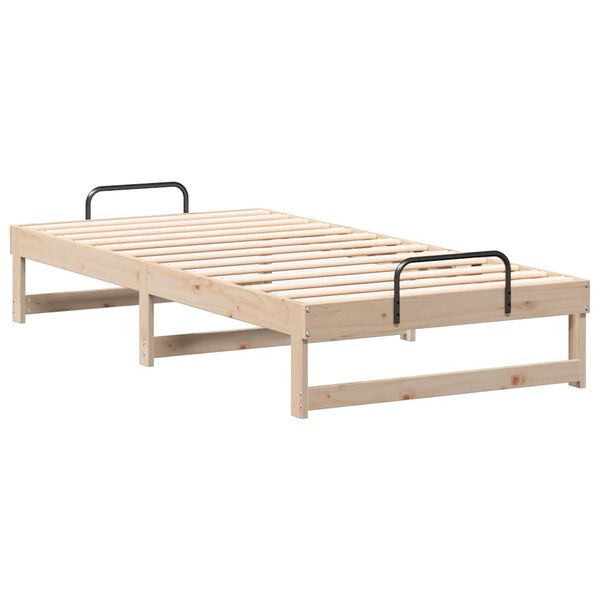 vidaXL Estrutura da Cama Castanho 90 x 190 cm