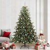 vidaXL &Aacute;rvore de Natal Artificial Verde 240 cm PVC, Metal e Pl&aacute;stico