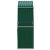 vidaXL Suporte de lenha 120x45x140 cm a&ccedil;o galvanizado verde