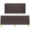 vidaXL Cama Box Springs com Colch&atilde;o Cinza Escuro 90x190 cm tecido